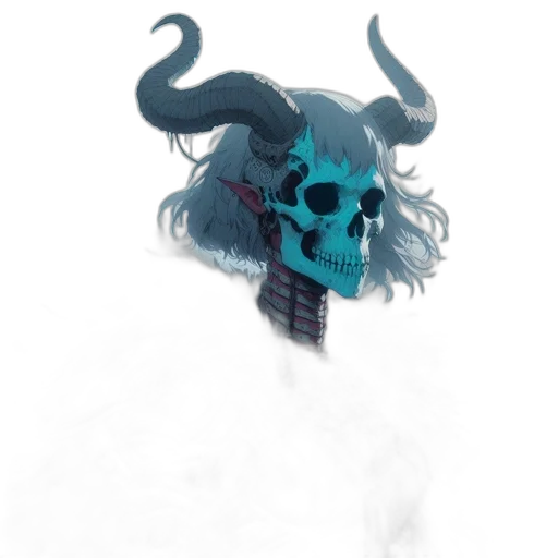 mask, dragon, crown, staff transparent PNG cut-out