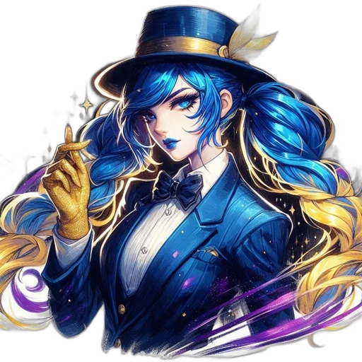 staff, hat, anime, pixel art transparent PNG cut-out