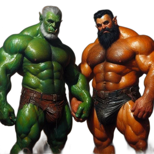 concept art, comic book art, fantasy art, 3d render transparent PNG cut-out
