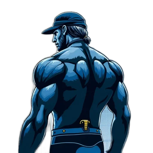 comic book art, concept art, cartoon, blue transparent PNG cut-out