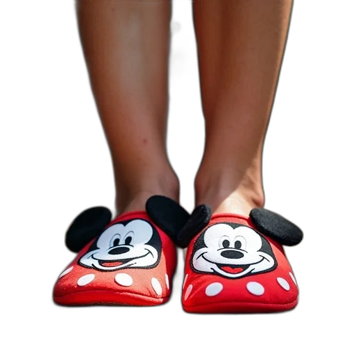 shoes, 3d render, mickey, mouse transparent PNG cut-out