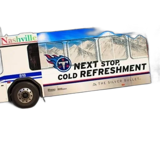 3d render, concept art, bus, nashville transparent PNG cut-out