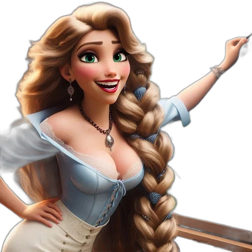 dress, hair, crown, jewelry transparent PNG cut-out