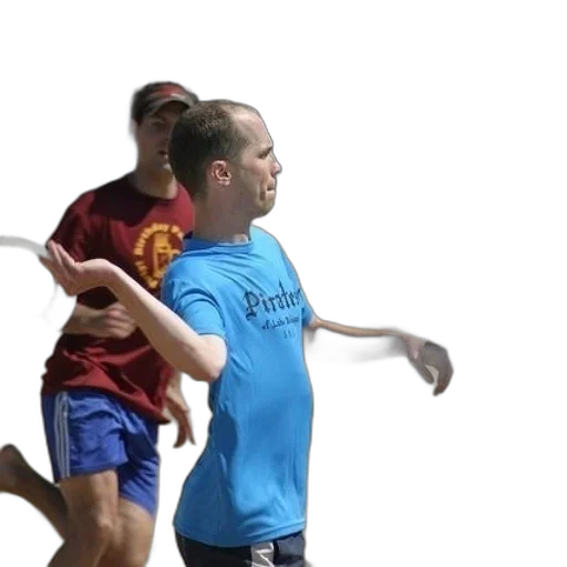 man, blue, shirt, word transparent PNG cut-out