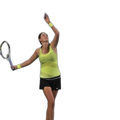 female, tennis, player, yellow transparent PNG cut-out