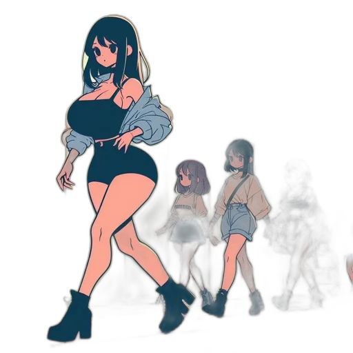dress, jacket, creature, concept art transparent PNG cut-out