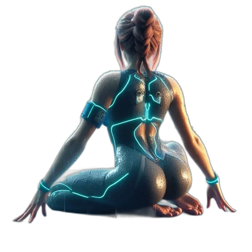 jewelry, concept art, 3d render, cyberpunk transparent PNG cut-out