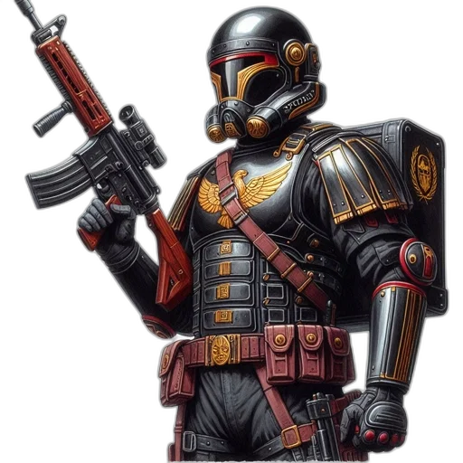 robot, weapon, concept art, comic book art transparent PNG cut-out