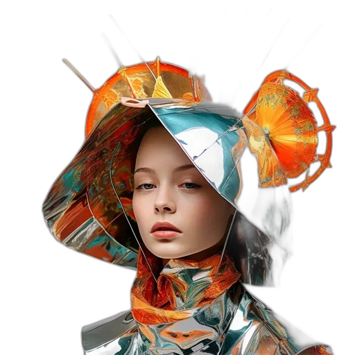 hat, crown, dress, face transparent PNG cut-out