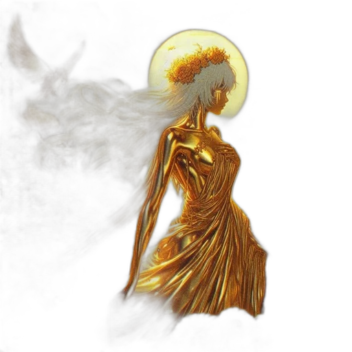 mask, dragon, dress, staff transparent PNG cut-out