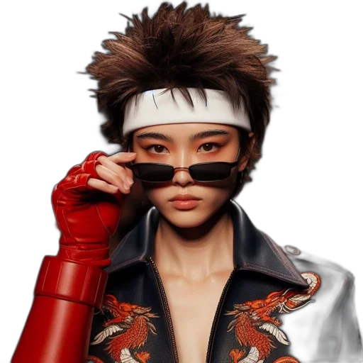 jacket, face, mask, cyberpunk transparent PNG cut-out