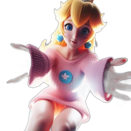 dress, robot, 3d render, concept art transparent PNG cut-out