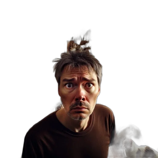 face, mask, staff, hair transparent PNG cut-out