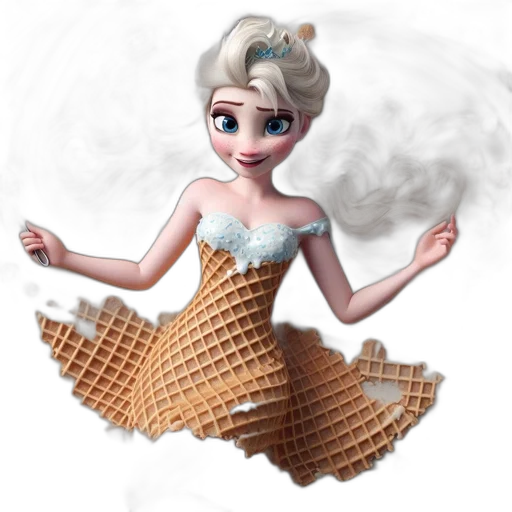 dress, fantasy art, 3d render, concept art transparent PNG cut-out