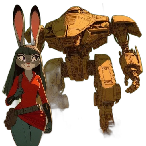 robot, weapon, animal, concept art transparent PNG cut-out