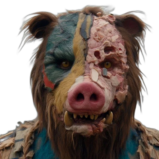 mask, face, creature, animal transparent PNG cut-out