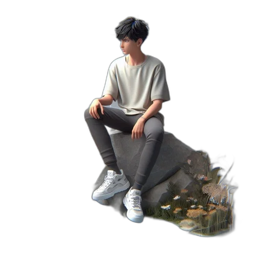 creature, hat, jacket, shoes transparent PNG cut-out