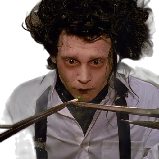 staff, edward, scissorhands, played transparent PNG cut-out