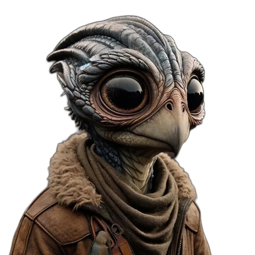 creature, mask, staff, face transparent PNG cut-out