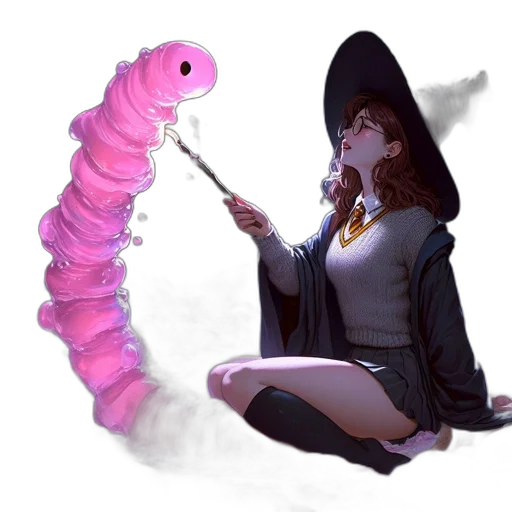 staff, dragon, creature, weapon transparent PNG cut-out
