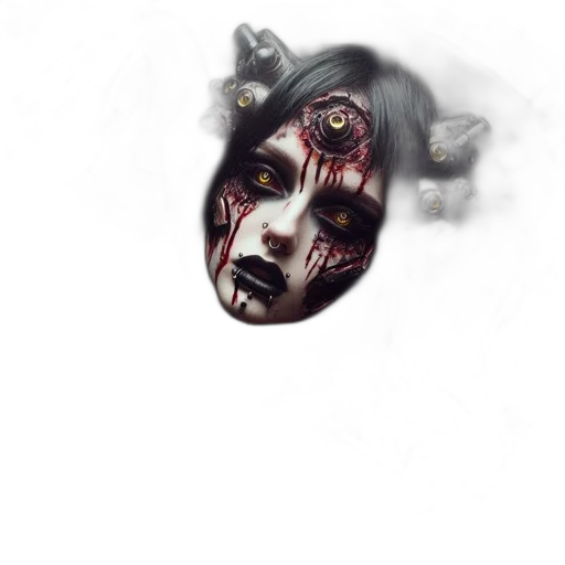 mask, face, creature, crown transparent PNG cut-out