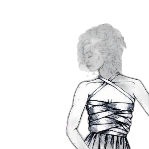 dress, hair, crown, jewelry transparent PNG cut-out