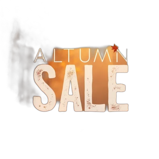 autumn, sale, banner transparent PNG cut-out