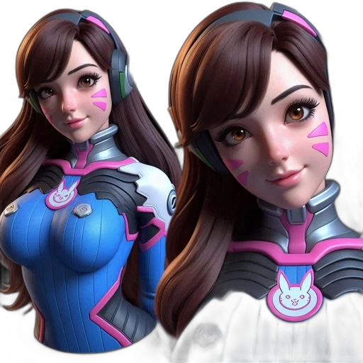 robot, face, concept art, 3d render transparent PNG cut-out
