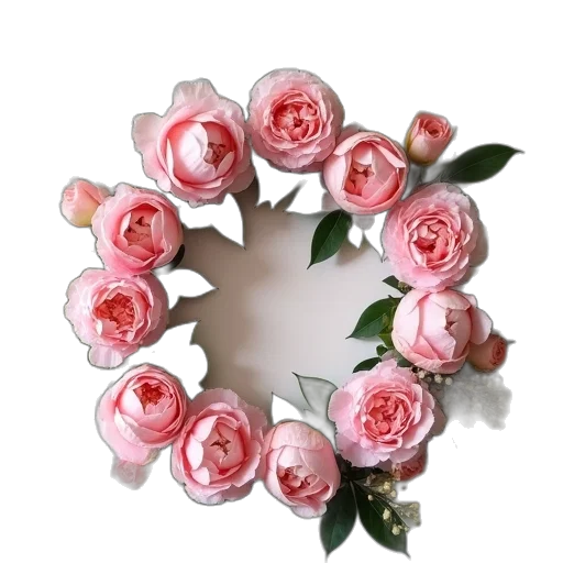 flower, crown, jewelry, 3d render transparent PNG cut-out
