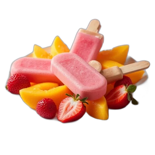 food, 3d render, photorealistic, fruity transparent PNG cut-out