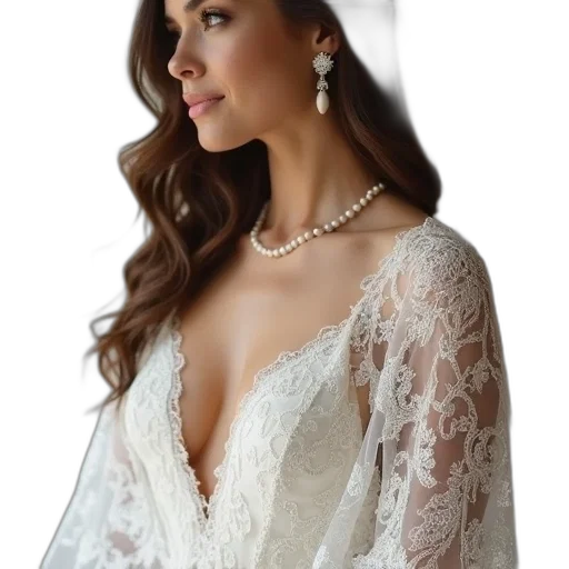 dress, jewelry, crown, photorealistic transparent PNG cut-out