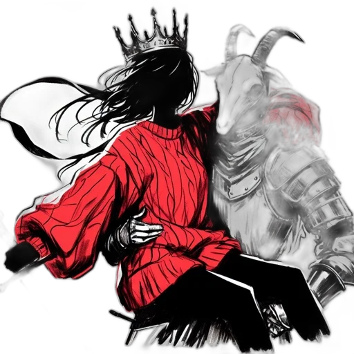 crown, jacket, concept art, comic book art transparent PNG cut-out
