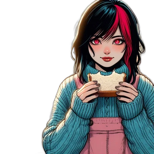 food, jacket, comic book art, anime transparent PNG cut-out
