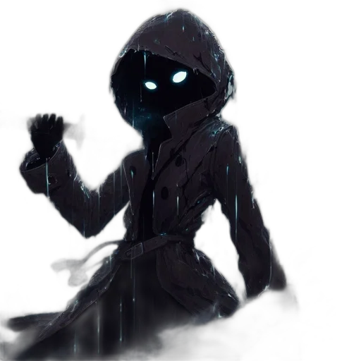 mask, staff, creature, jacket transparent PNG cut-out