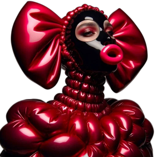 mask, dress, crown, creature transparent PNG cut-out