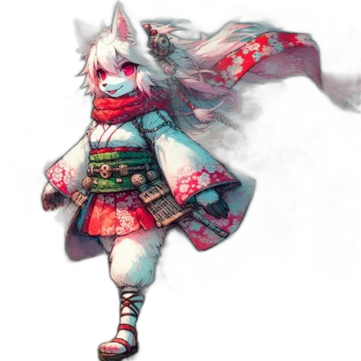 staff, mask, dragon, dress transparent PNG cut-out