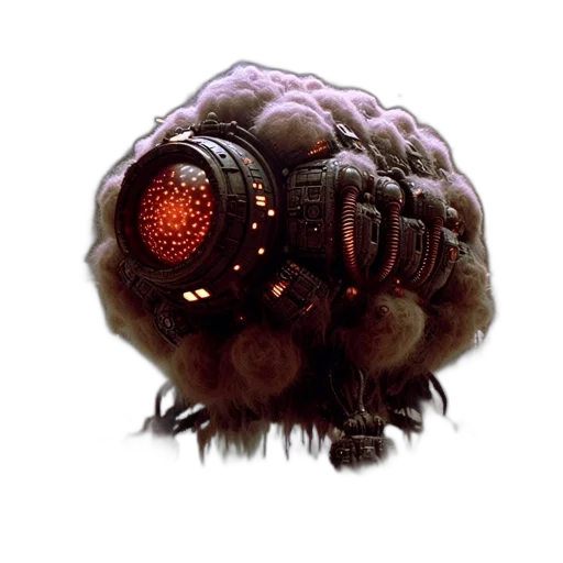 creature, robot, animal, hair transparent PNG cut-out