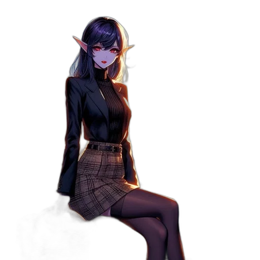 dress, staff, jacket, creature transparent PNG cut-out
