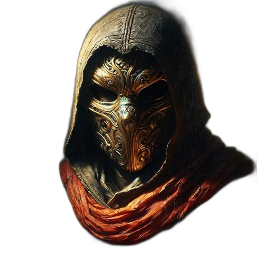 mask, face, creature, staff transparent PNG cut-out