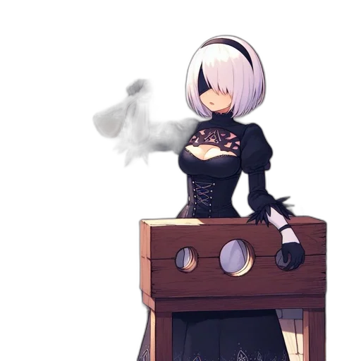 dress, robot, mask, weapon transparent PNG cut-out