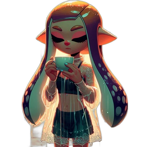 dress, staff, jacket, mask transparent PNG cut-out