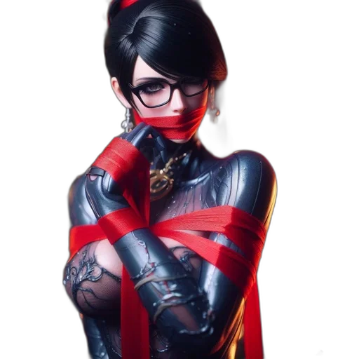 dress, weapon, staff, mask transparent PNG cut-out