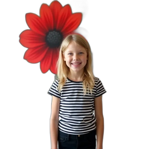flower, dress, staff, photorealistic transparent PNG cut-out