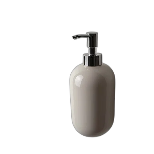 bottle, hair, weapon, 3d render transparent PNG cut-out