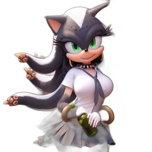 staff, hat, animal, dress transparent PNG cut-out