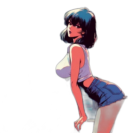 dress, jacket, robot, concept art transparent PNG cut-out