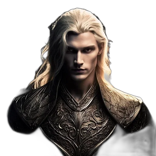 dragon, face, hair, staff transparent PNG cut-out