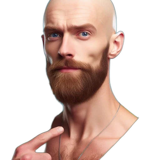 face, hair, staff, concept art transparent PNG cut-out