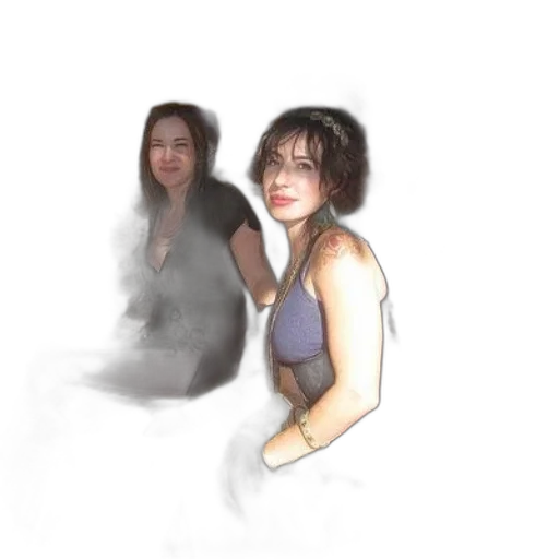 face, dress, jewelry, staff transparent PNG cut-out
