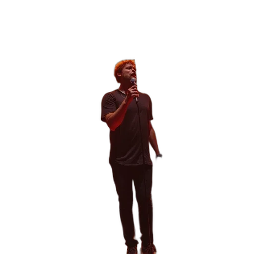 staff, jacket, face, creature transparent PNG cut-out
